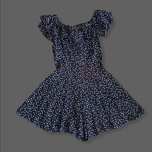 Vintage off the shoulder romper / play suit